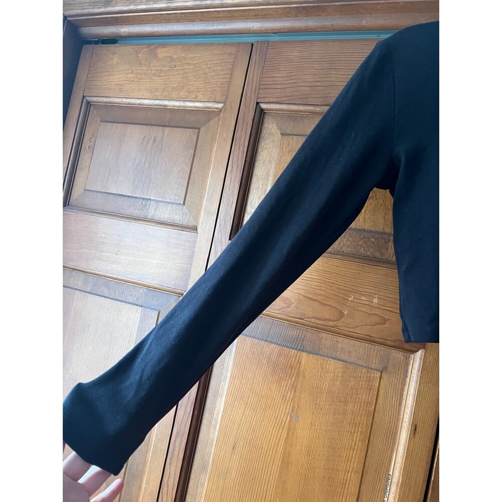 Sunday Best Women's BestHug Monarch 1/2 Zip ribbed Top Long Sleeve Black Size S - Picture 4 of 10